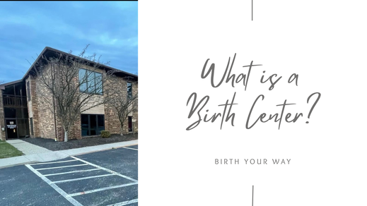 Picture of the Ohio Birth Center before the start of construction with text that says 